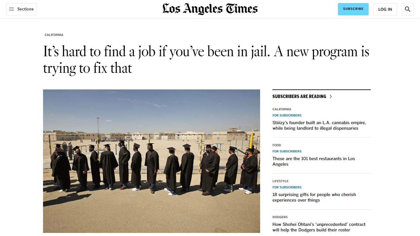 Out of jail but can't find work? L.A. County is trying to help - Los ...